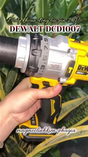 Máy Khoan Động Lực Pin Dewalt DCD1007: Công Suất 1530W – Trùm Cuối Hệ 20V MAX Cực Khủng 🛠️⚡🇺🇸
