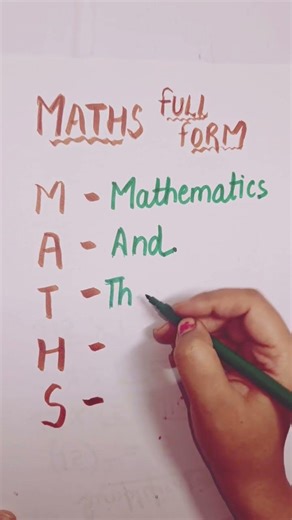 Maths Full Form Explained