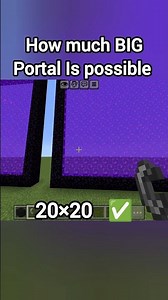 This Is the Largest Nether Portal Minecraft Allows! 🔥