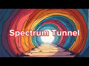 Relaxing Spectrum Tunnel for Calm & Focus🌈🌀💤