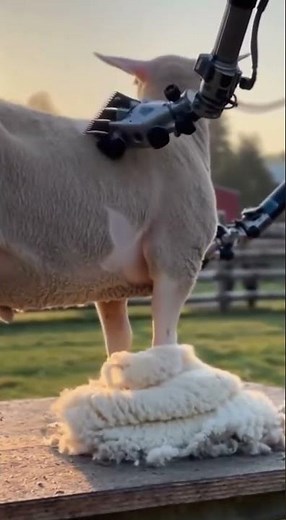 AI Robots Take Over Sheep Shearing | Futuristic Simulation #ai #farming #sheepfarming