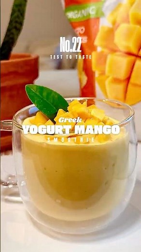 No.22 I Greek Yogurt Mango Smoothie | Thick, creamy tropical blend