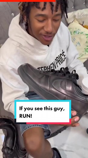If you see this guy, RUN! #sneakers #nike #sneakerhead #af1 #funny