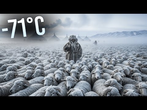 500 Sheep Surviving at -71°C | Extreme Herding in World's Coldest Place