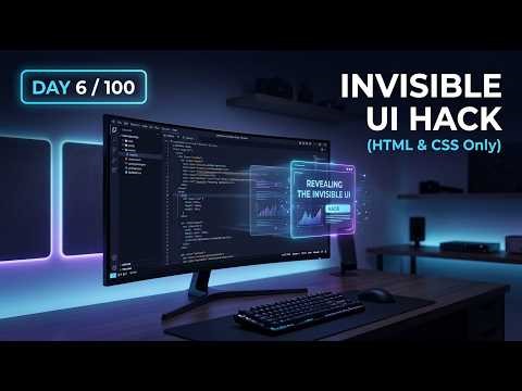 Secret CSS Invisible UI - Day 6/100 Web Development Challenge 🚀