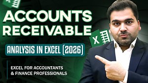 Accounts Receivable Analysis in Excel | Excel for Accountants Data: https://drive.google.com/drive/folders/1sPSA5rAA5QMhxENXnAsq5iDlfcM_U-Fb?usp=drive_link Professional’s Legacy is a platform which provides following services: 1. For Professional Trainings Fill this form: https://forms.gle/e8CFWLrppCpNNrTQ6 Trainings Include: - Data Analysis with Excel - Preparation of Financial Statements - Audit of Financial Statements - Financial Modeling & Valuation Analysis - Financial Reporting & Analysis 