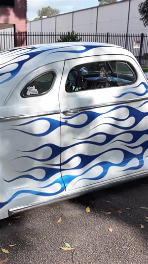 You can’t beat old-school flames and hand laid pin striping
