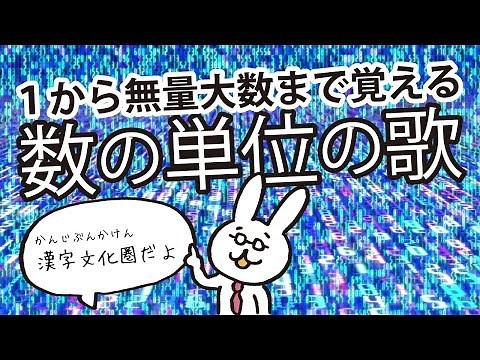 １から無量大数まで覚えよう ♪ 数の単位の歌で君も億万兆の知識