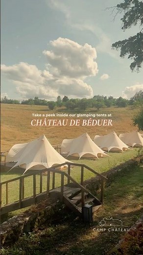 Take a tour of our cozy glamping tents! | Château de Béduer | #castle #france #glamping #travel