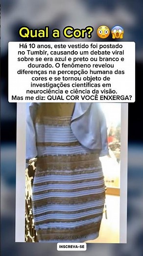 Você Via Azul e Preto ou Branco e Dourado? 👗😳