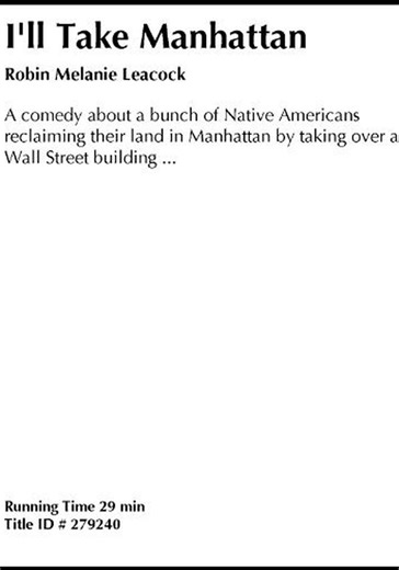 I'll Take Manhattan streaming: where to watch online?