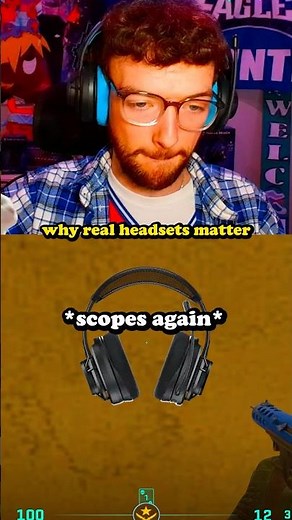 Why a Real Headset Matters in CS2.. 👀 #shorts #cs2 #counterstrike2 #turtlebeach #gaming #funny