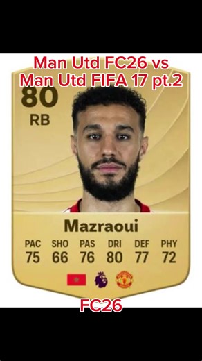 Man Utd FC26 vs FIFA 17: Part 2 Gameplay Highlights