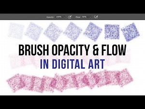 Adjusting Brush Opacity & Flow in Digital Art