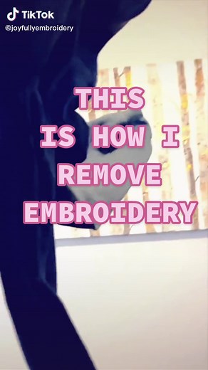 How to Remove Embroidery from Clothing: Tips and Tricks