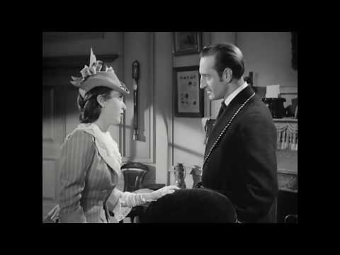 The Adventures of Sherlock Holmes (1939) - Ida Lupino calls on Basil Rathbone as Holmes