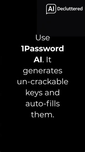 Your password is going to be hacked. 🔓 #cybersecurity #1password #privacy #aidecluttered