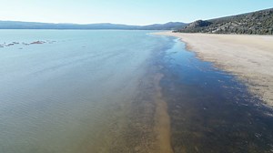 Let’s take a flight above Eagle Lake located just north of Susanville on my way up to Portland, Oregon. Enjoy the views! “Eagle Lake was once part of a large lake on the Modoc Plateau millions of years ago. The modern lake is 15 mi long by 1.8–2.5 mi wide and is highly alkaline (pH 8-9). The lake consists of three basins, two of them averaging 16–20 ft deep, the third averaging 32–65 ft and reaching a depth of nearly 98 ft. The tributaries of Eagle Lake (beginning in the lake's north end and goi