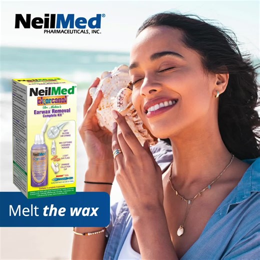 Clear out the gunk in your ears with NeilMed ClearCanal Ear Wax Removal kit. ​https://amzn.to/35wpCjy ​ ​#neilmed #earcare #earwax #waxbuildup | NeilMed Sinus Rinse