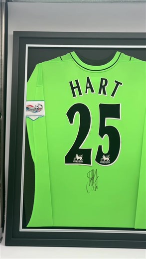 Framing Your Match Worn Joe Hart Football Shirt