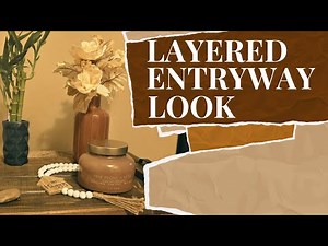 How to Style an Entryway by Mixing Textures | Entryway Table Decor Ideas