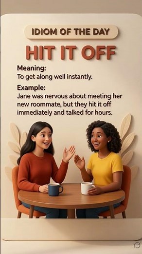 Idiom of the Day: HIT IT OFF | Meaning & Examples | English Vocabulary Lesson 🤝✨