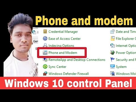 Phone and modem settings in windows 10 | Phone and modem control panel cannot be opened | The AB