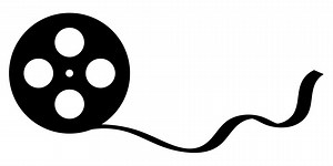 Icon film reel roll video audio tape film camera cinema symbol