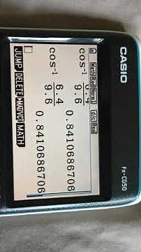 Casio graphic calculator wrong answer cos sin tan simple fix (model shown fx-CG50