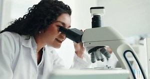Scientist Woman Microscope Tablet Chemistry Project Stock Footage Video (100% Royalty-free) 3816774289 | Shutterstock
