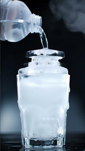 Instant Ice Tower Experiment ❄️😱 | Supercooled Water Science Trick 🧪✨ #experiment #science