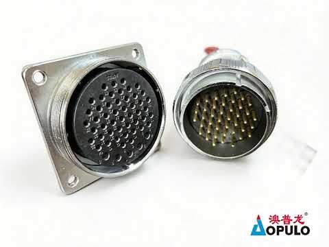 AOPULO AS55K53Z: 55-type shell size with 53 gold-plated pins connector #connector #powerconnector