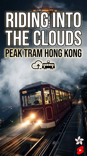 Riding into the clouds: Peak Tram Hong Kong ☁️