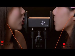 ASMR 深夜哄睡中文助眠  Symphony of Sensations: Dual Ear-Licking ASMR Delight!