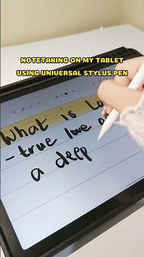 notetaking on my tablet using universal stylus pen ✨🖋️ #samsungtaba11plus #styluspen