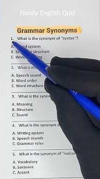 📚 Linguistics Quiz – Syntax, Morphology & Pragmatics! #englishquiz #shorts