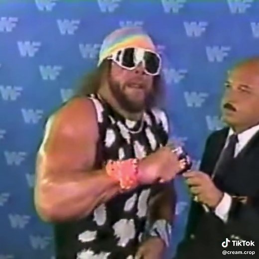 Macho Man was the future #creamofthecrop #wwe #wrestlemania #promo #xyzabc