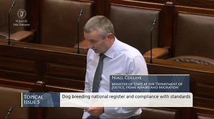2.6K views · 55 reactions | "Some of the facts, statistics and images I have seen at first hand are appalling": Pádraig O'Sullivan TD raises the issue of dog breeding establishments (Dail Eireann, 17 July 2025). Read a transcript https://www.oireachtas.ie/en/debates/debate/dail/2025-07-17/43/#s48 SEE ALSO Pro-bloodsport TD's ridiculous claim: "I've always been a huge advocate of animal welfare" (Niall Collins TD) https://www.youtube.com/watch?v=oR2fm20Cl6c | Ban Bloodsports | Facebook