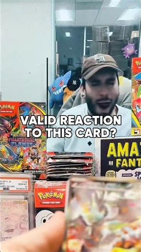 Was it a good reaction? #pokemoncards #cards #tradingcards #pokemonshorts #pokemon #tradingcardgame