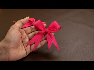 How to Make Simple Easy Bow - DIY crafts with Grosgrain Ribbons