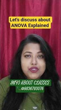Let’s Discuss ANOVA Explained Clearly | Stats Made Easy #ANOVA #Statistics #DataScience #StudyTips
