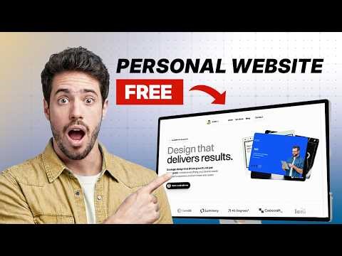 How to Create a Free Personal Website — No Coding Required