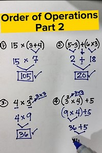 149K views · 9.7K reactions | Order of Operations Part 2 || BASIC MATH REVIEW #MathematicsTutorial #sharingiscaring | Mathematics Tutorial | Facebook