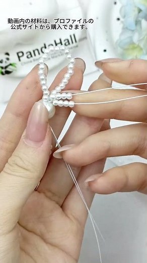 🎀Elegant and Cute♡ How to Make a Pearl Bead Ribbon Necklace✨ Korean-Style Handmade DIY🤍 #PearlAcc...