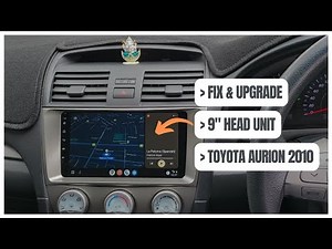 Fix & Upgrade 2025: 2010 TOYOTA AURION headunit 9" with Wireless Apple Carplay & Camera FULL HD