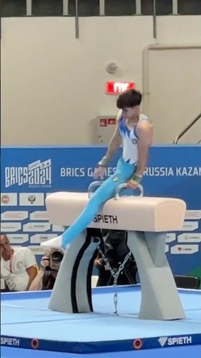 Men’s Artistic Gymnastics pommel horse routine showing pure mastery and technique