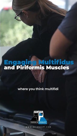 Engaging Multifidus and Piriformis Muscles #balancephysicaltherapy #residencyprogram