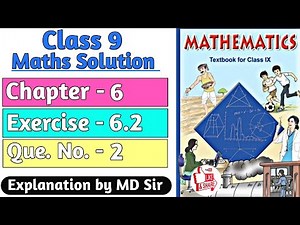 Ncert Class 9 Maths Exercise 6.2 | Question number 2 | Chapter 6 Lines and Angles | Md Sir Class 9