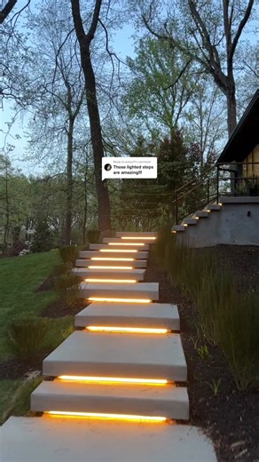 Modern Front Entryway Design with Floating Concrete Steps