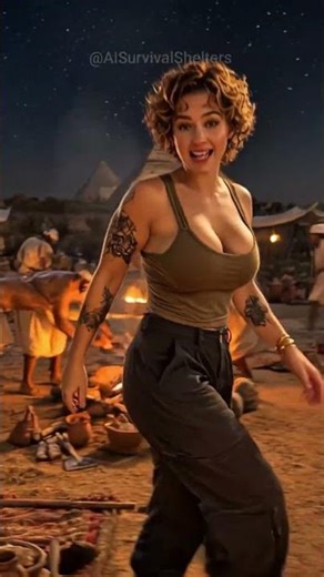 Time-Traveling to Ancient Egypt: Vlogging the Pyramid Construction! 🏺 #ancientegypt #survival